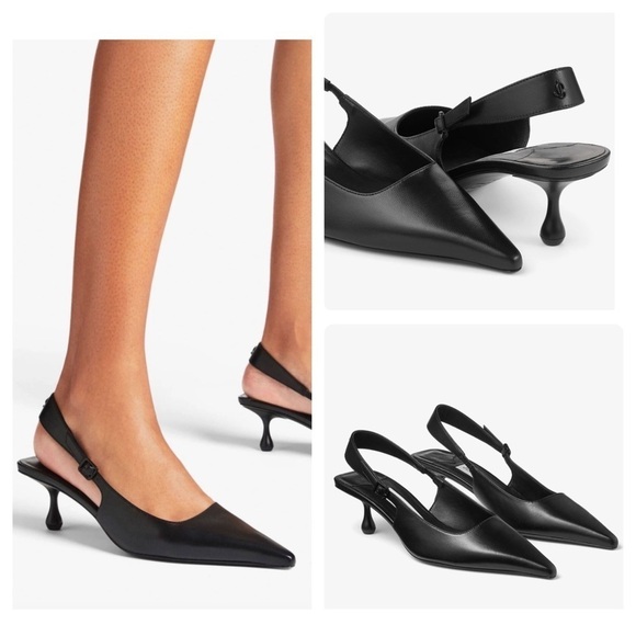 Jimmy Choo Amel 50 Nappa Sling Back Pumps - Picture 1 of 11